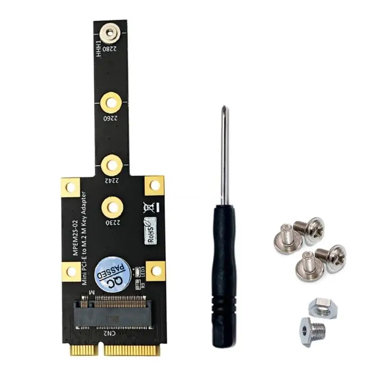 Placa expansão portátil mini pciexpress mini pcie para nvme ssd conversor risers adaptador cartão conversor suporte 2230