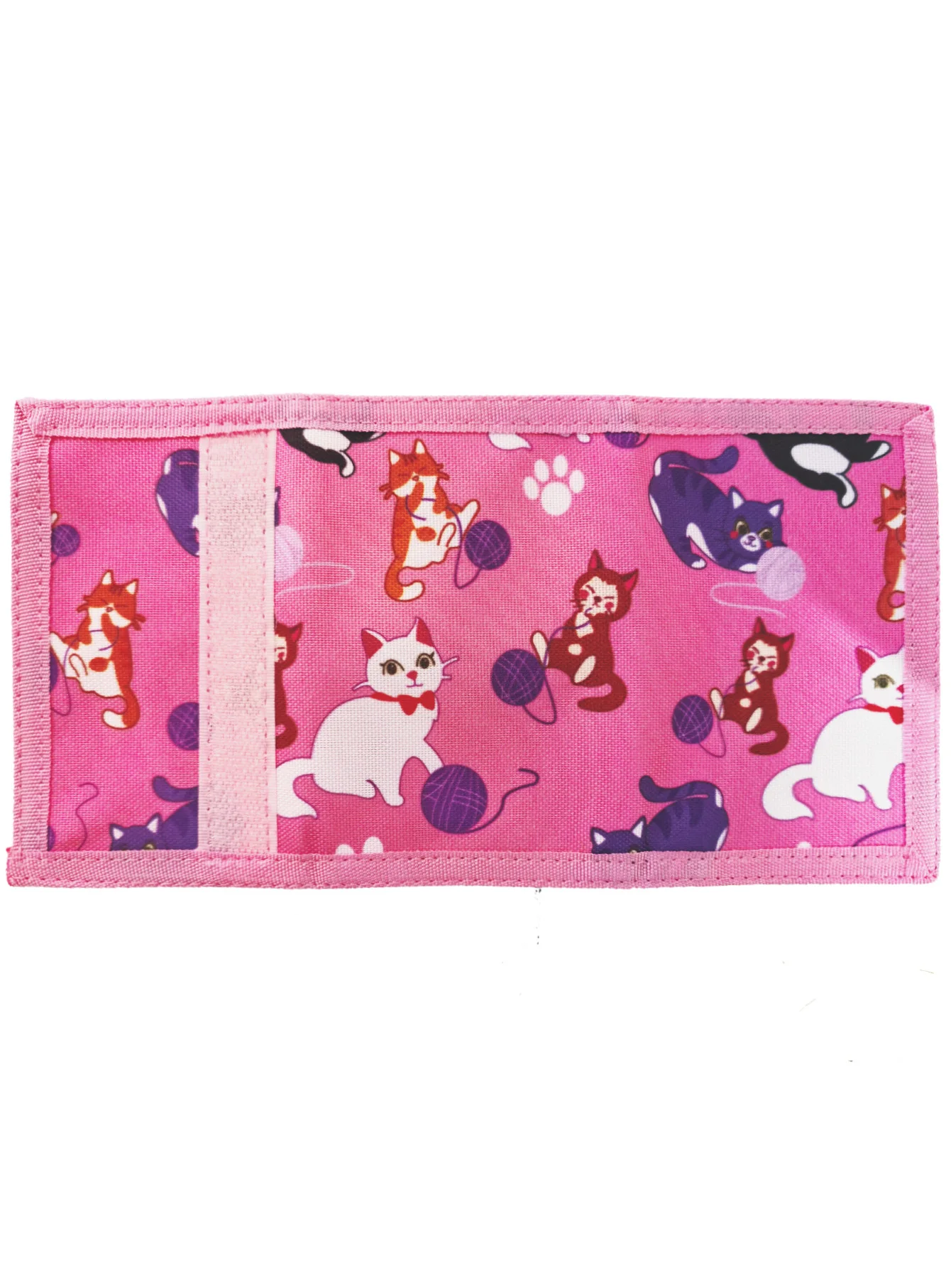 女の子用キャットキッズ財布、小さな若い女の子向け財布、ストラップ付きのかわいい小さな幼児用財布、クリスマスギフト、ピンク