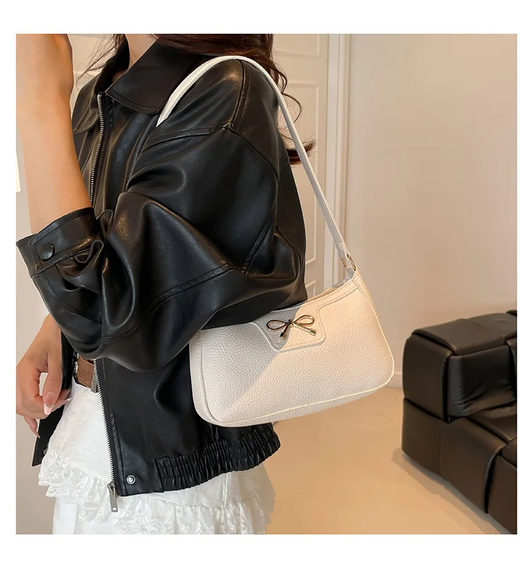 Neu eingetroffene Damen-Umhängetasche mit Schleifendesign, modische, individuelle Pendeltasche – Detail 14