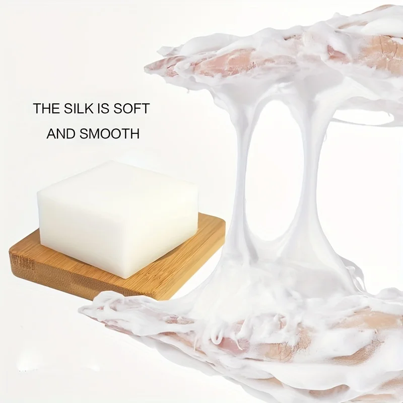 4pcs*100g Silk Handmade Soap Essential Oils 100% Natural Plant Ingredients Deep Cleanse & Hydrate, Unisex for Home Use