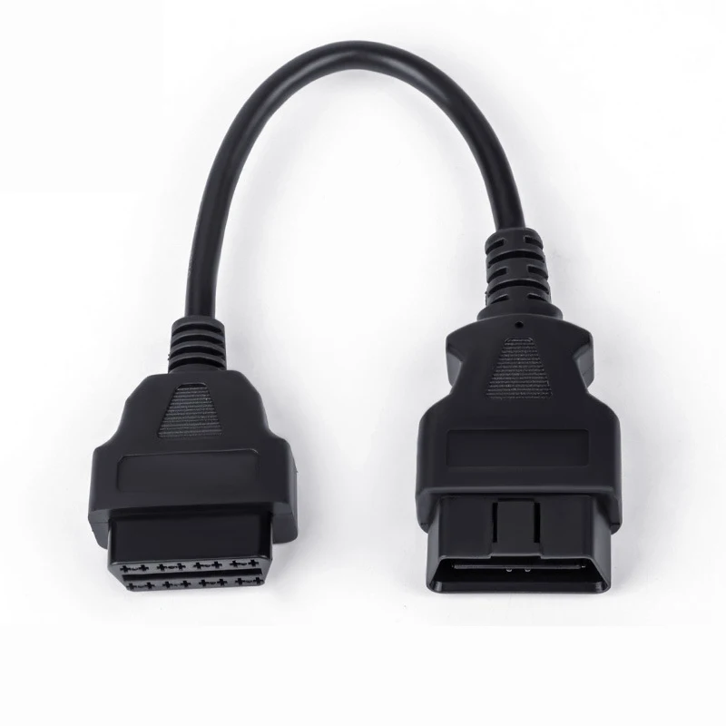 Extension Cord Male To 16 Pin Female OBD II Connector OBD2 Extension Cable OBD2 16 Pin ELM327 Car Scanner Convert Adapter