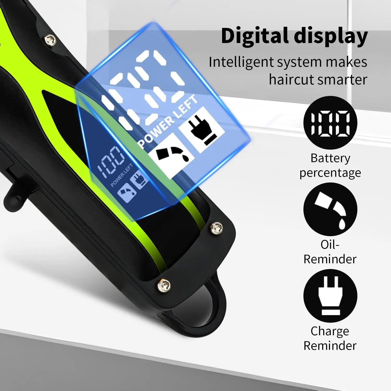 مجموعة ماكينة قص الشعر الكهربائية من HIENA، ماكينة تشذيب اللحية اللاسلكية المحمولة القابلة لإعادة الشحن، ماكينة قص الشعر القوية للرجال