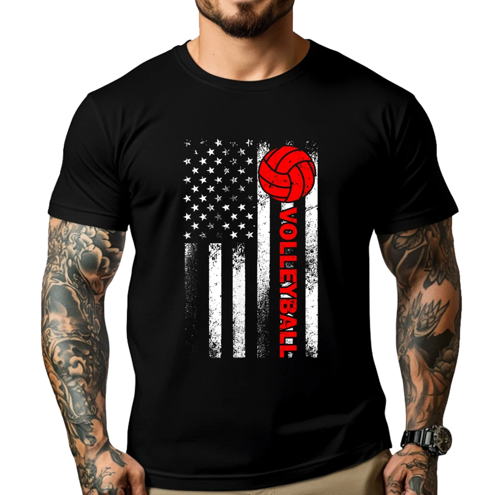 

Volleyball Art Usa Patriotic Volleyball Funny T Shirts Men T Shirt Men Funny