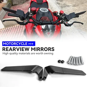 Đối với Kawasaki Z1000 Z900 Z800 Z750 Z650 Z400 Z300 Z250 Phụ kiện xe máy Gương Gương Gương Cánh Quan điểm bên cạnh Bán hàng chính Kawasaki Z800 - №9