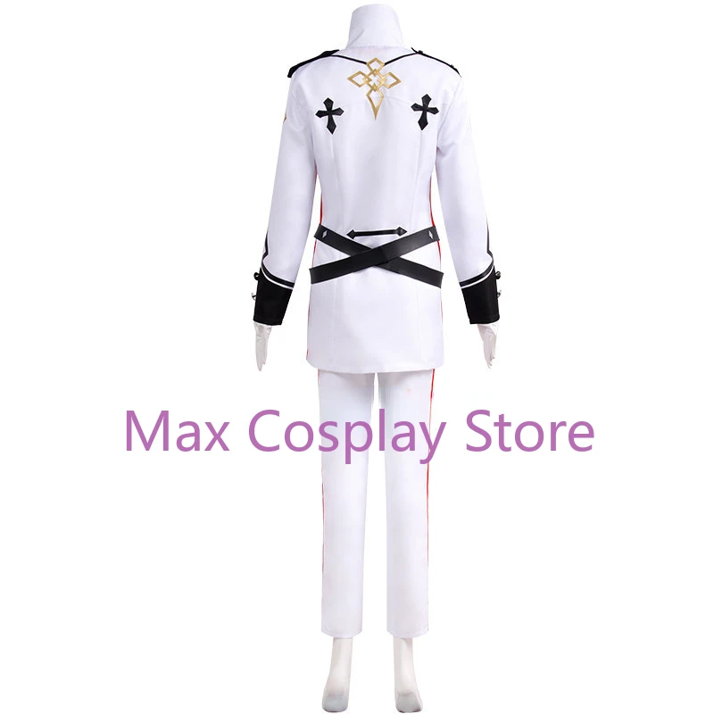 Max  Kazuma Asogi Kazuma White Suit Christmas Party Halloween Uniform Outfit Adult Cosplay Costume Clothes NZ