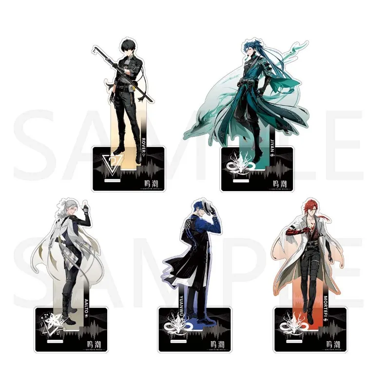 Wuthering Waves Anime Figure Encore Ji Yan Chixia Toy Figures Woman Fashion Action Stand Figurine Model Doll Toys Acrylic Gift