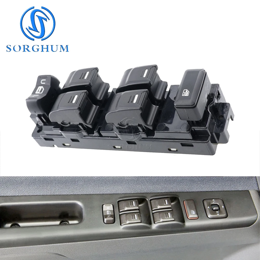 SORGHUM Front Left Side Power Window Switch For 2004-2012 Chevrolet Colorado GMC Canyon Hummer H3 H3T 25779767 25779766 15897773