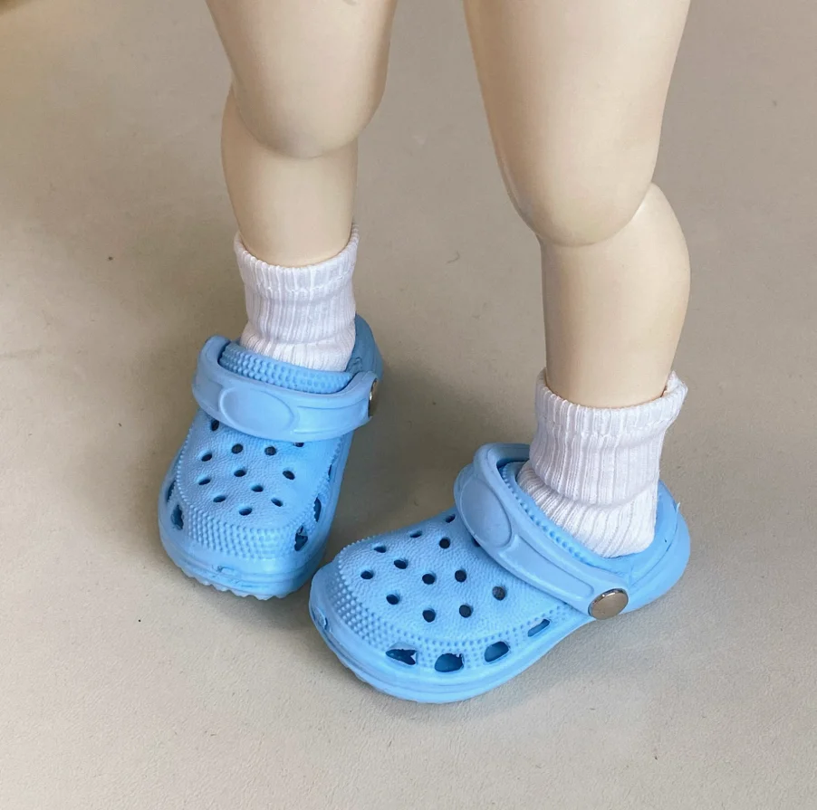 Sapatos de boneca bjd são adequados para chinelos, crocs e acessórios de boneca de tamanho 1/6 (há fracas ou manchas pretas)