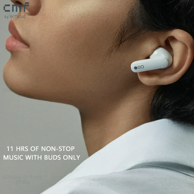 الإصدار العالمي CMF Buds Pro 45dB hybird Active Noise Original Bass UP 11 ساعة من موسيقى غير قابلة للإيقاف Ultra Bass Technology buds Pro