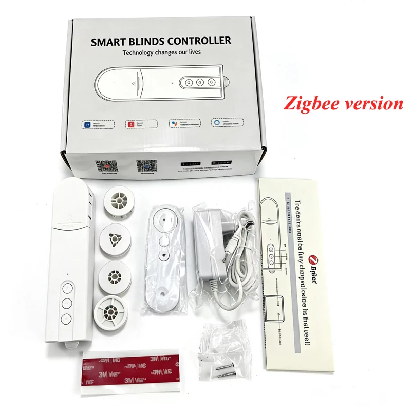 WLAN Smart Rollo-Motor Zigbee Elektrischer Vorhangantrieb mit RF-Fernbedienung Tuya APP-Steuerung Alexa Google Assistant Alice