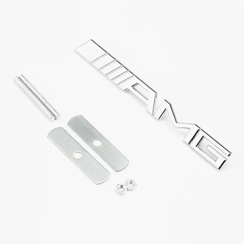 1pcs Metal Car Grille Emblem Bracket for AMG Mercedes Benz GLC CLK CLA W203 W211 W204 W210 W124 W212 W213 W163 A C E G S Class view 5