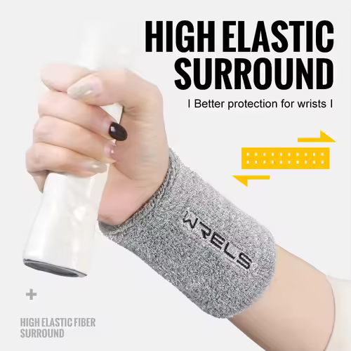 WRELS Wristbands Sweatbands Absorbent Stretchable Wrist Bands for Working Out Quick Drying Wrist Sweat Bands for Fitness - Image 2