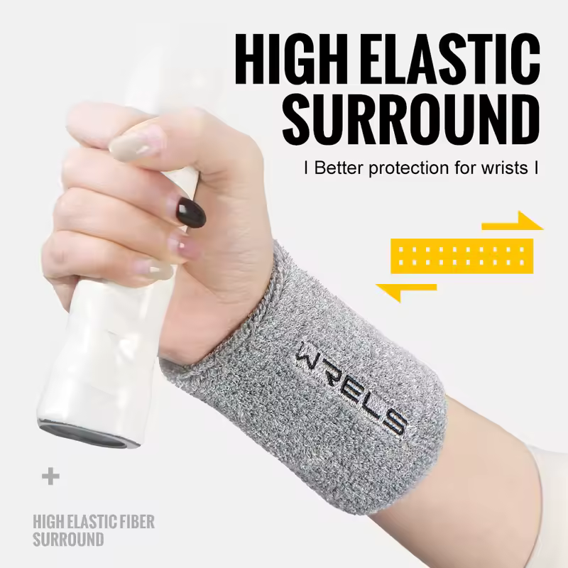 WRELS Wristbands Sweatbands Absorbent Stretchable Wrist Bands for Working Out Quick Drying Wrist Sweat Bands for Fitness - Image 2