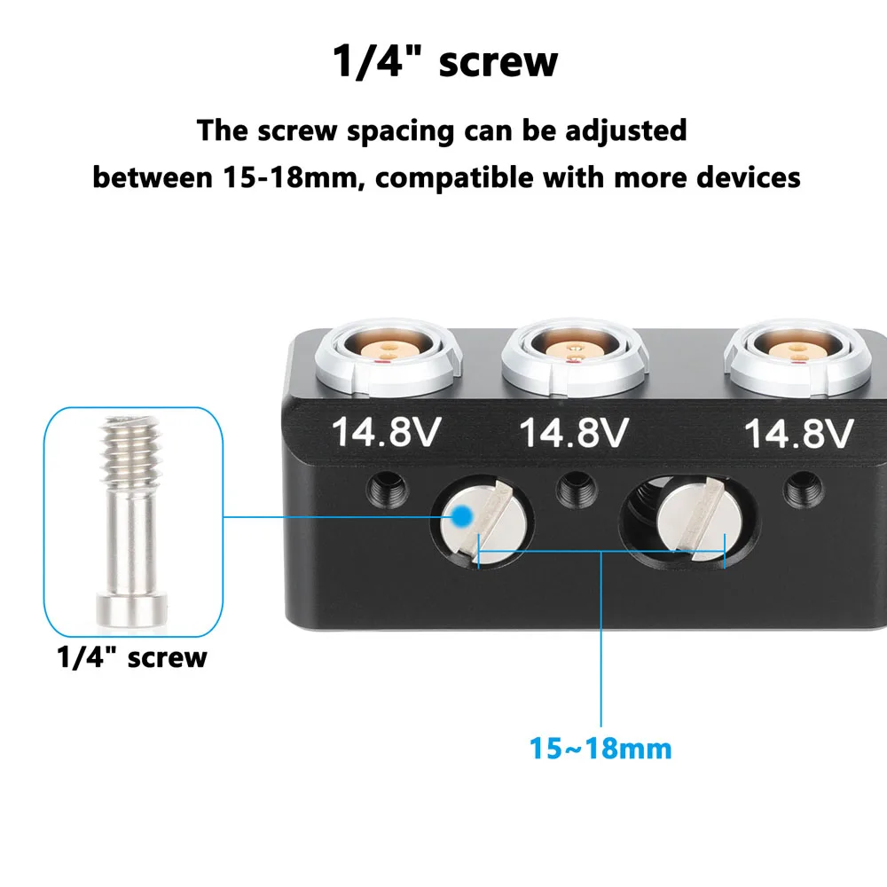 CAMVATE 0B 2 pinos fêmea para 3x 0B 2 pinos fêmea caixa de alimentação 1-para-3 cabo divisor de energia Mini é um distribuidor de energia profissional
