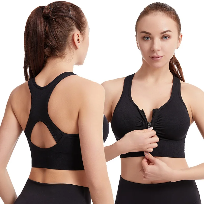 Maternity Bra Wire Free Front Closure Breastfeeding Nursing Bra Sports Bra for Women Large Size High Intensity Sports Vest Bra