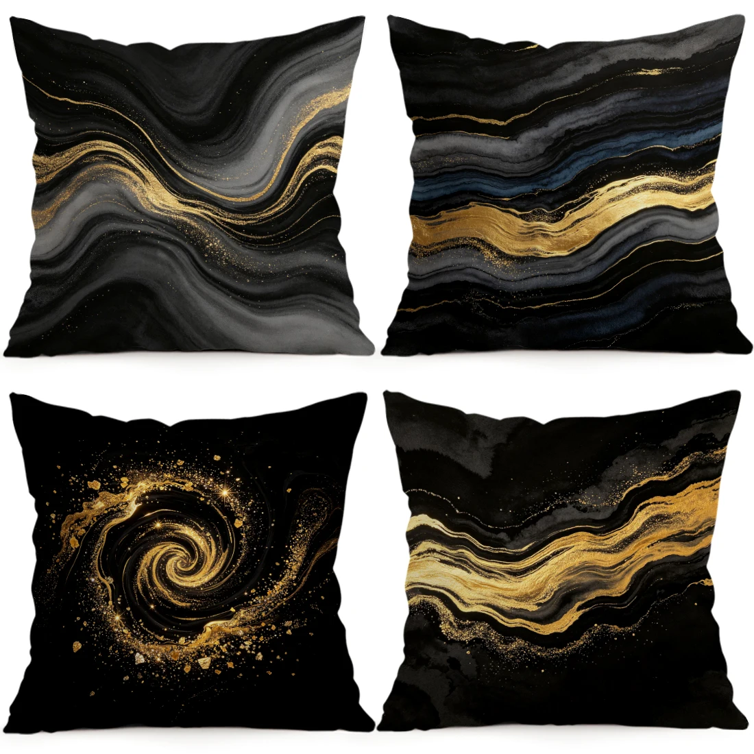 Fluid Agate Marble Pillowcase Printed Polyester 40/45/50cm Throw Pillowcover Decorative Sofa Cushion Pillowslip Home Decor