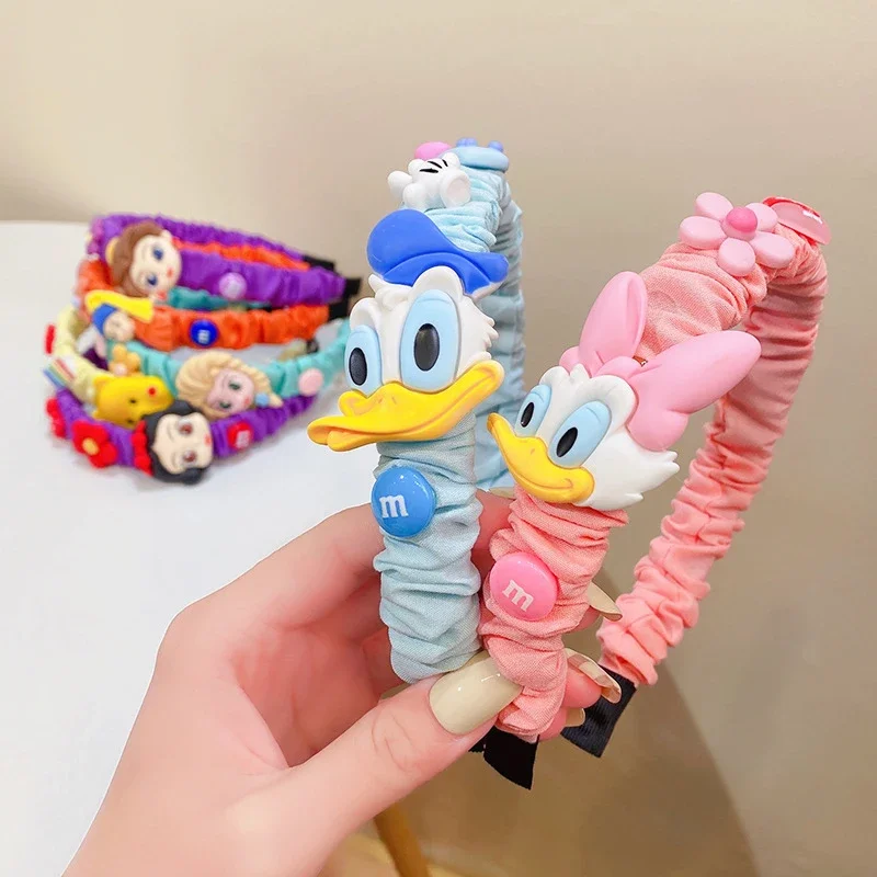 

Disney Winnie The Pooh Ears Headband Women Donald Duck Hairband Girl Daisy New Headwear Plastic Resin Accessories Kids Xmas Gift