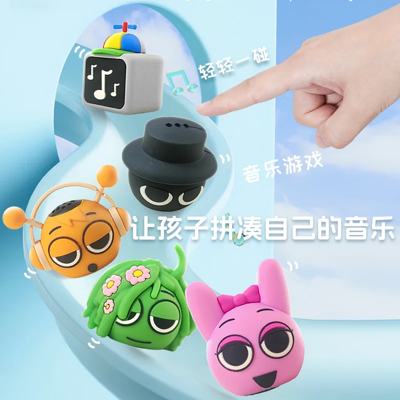 In stock-Sprunki Cartoon Anime Games Desktop Sound Decoration Wireless Emoji Speaker Boy Girl Children's Birthday Gifts