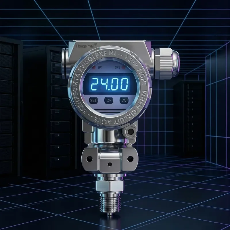 Intelligent 0.25% High Precision Pressure Transmitter HART Protocol RS485 4-Bit LCD Digital Sensor
