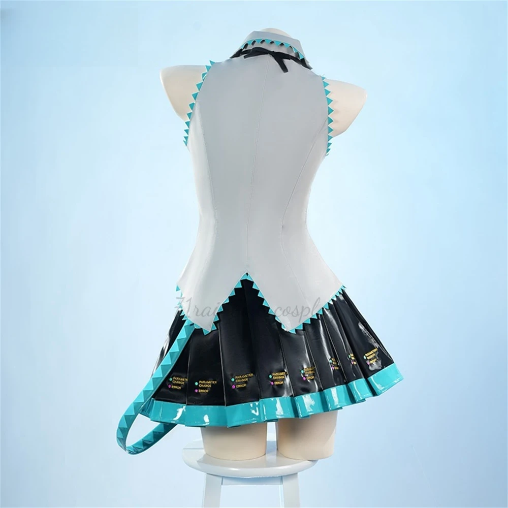 Mikku Cosplay Anime VOCALOID Mikuku JK Formula Uniforms Dress Cosplay Mikuu Christmas Clothes Sets Wig Shoes Costumes Cosplay