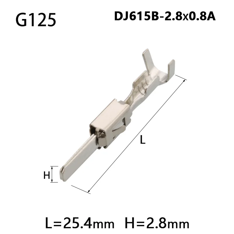 50 Pcs 2.5/2.8/3.5 MM Crimp Terminal  For FCI/TE/Tyco/AMP/Boschs Car Connector Auto Electrical Male Female Wire Terminals Pins