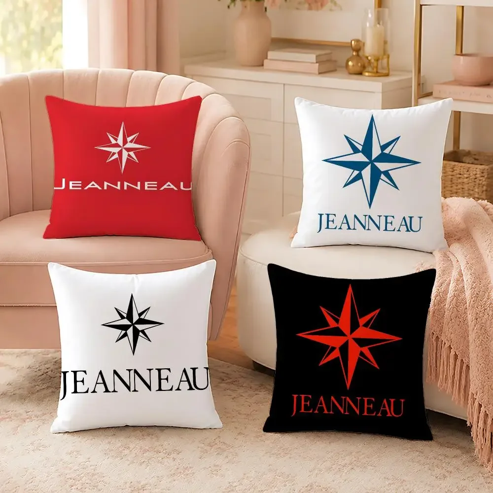 Premium Boat Brand Jeanneau Cushion Cover Custom Plush Pillow Cover Soft Cloud Comfort for Sofa Bed Couch