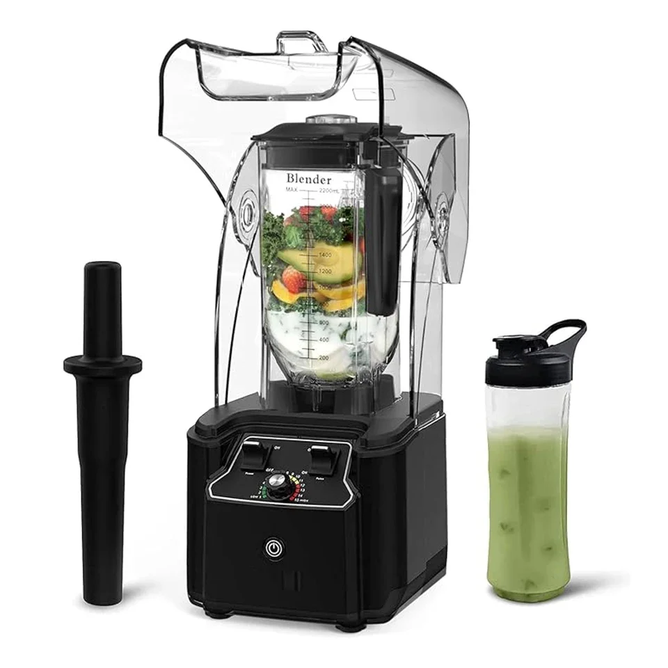 RP23 Commercial Quiet Blender, Soundproof Blenders, 2200 Watt Powerful Professional Kitchen Blender With BPA-Free 80oz Pitcher