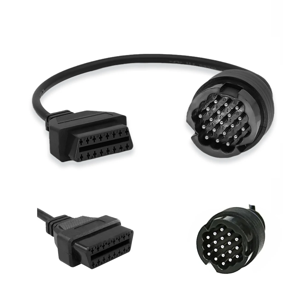

Для Porsche 19-контактный соединительный кабель OBD-адаптер OBD1 к 16-контактному OBD2 Анализатор Porsche-автомобиля и автомобиля для тормозной системы с защитой от блокировки