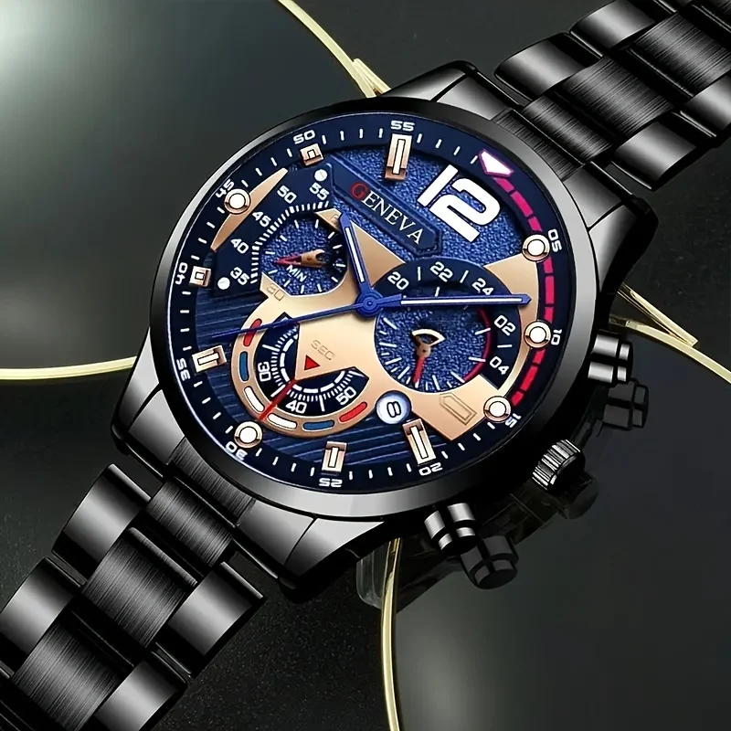 Luxury Men's Business Watch Calendar Quartz Watch, Suitable For Various Occasions Men's Watch (no box)