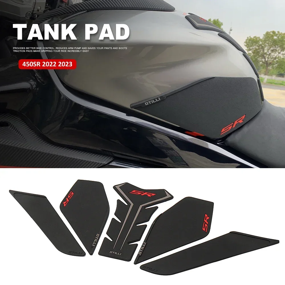 Motorcycle For CFMOTO 450 SR 450SR 450sr 450 sr 2022 2023 Fuel Tank Pads Knee Grips Anti-slip Sticker Rubber Protection Decal