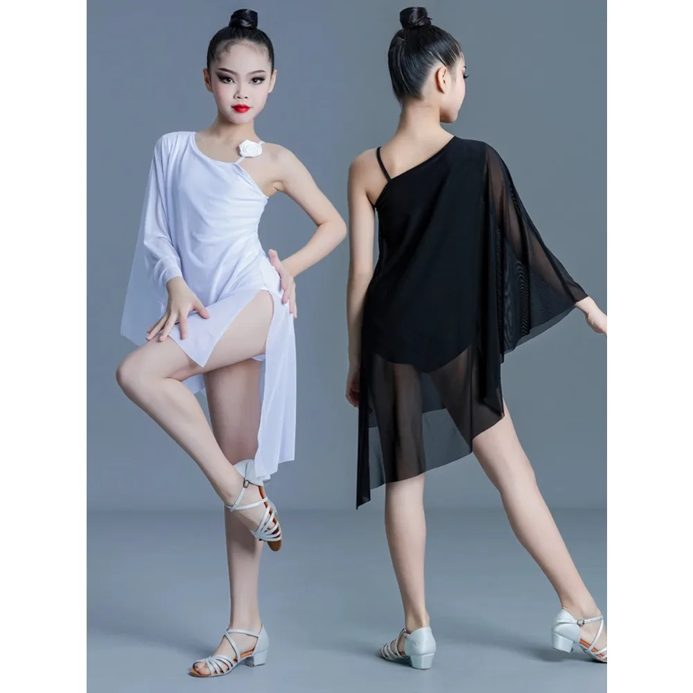 Vestido de baile latino Samba Rumba para niñas, competición profesional con flecos, traje de escenario personalizado de alta gama, Ropa de baile de Tango