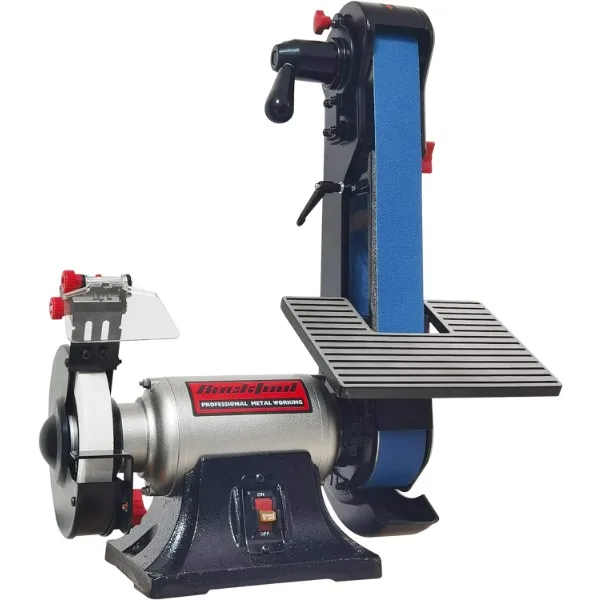 

Bucktool Combo 2" x 42" Belt Sander 6" Bench Grinder, Knife Sharpener with Large Work Table BG2600 Upgraded Model