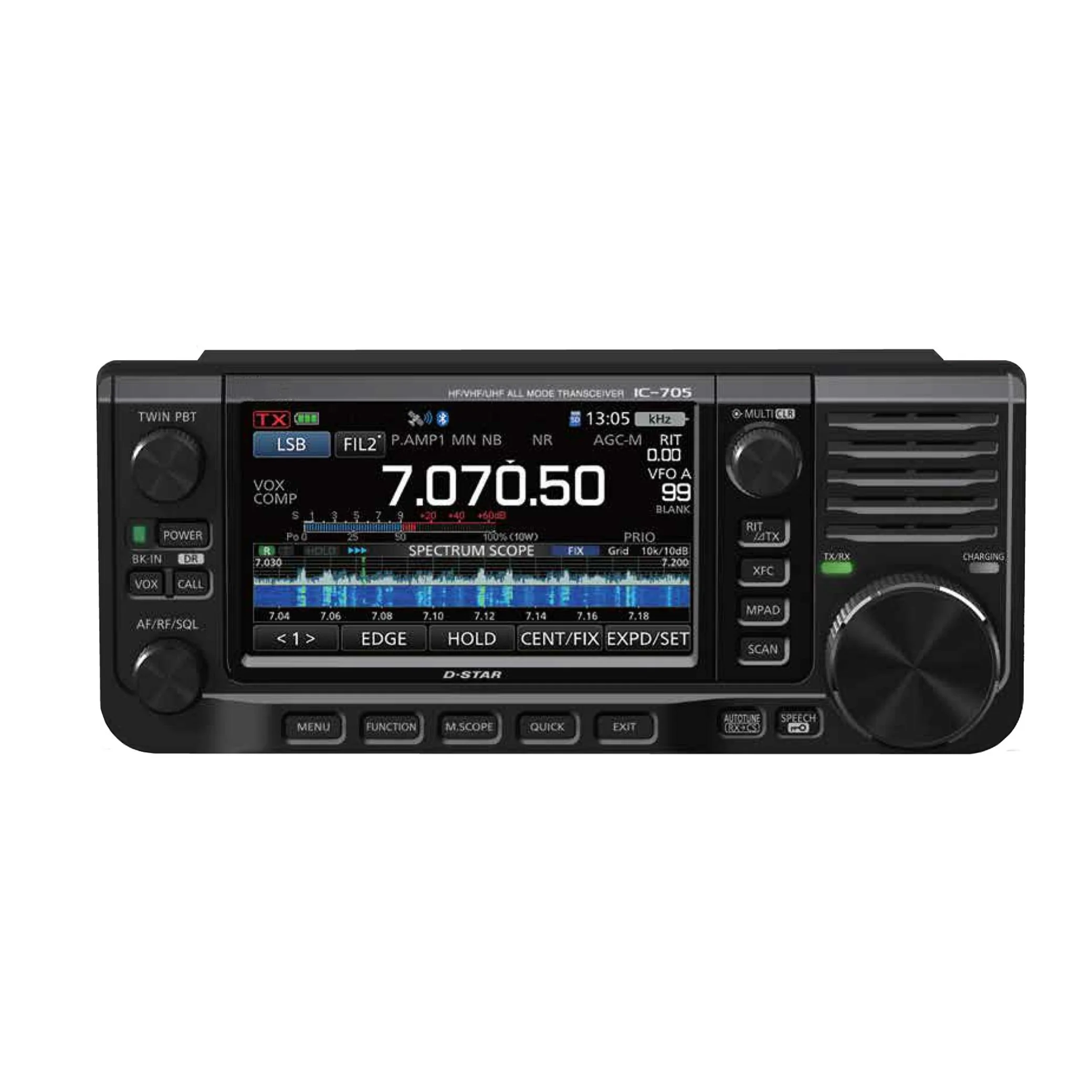 IC-705 HF/50/144/430 MHz Full Mode Portable QRP Transceiver 10W Mini HF Amateur Radio Intercom Base Station