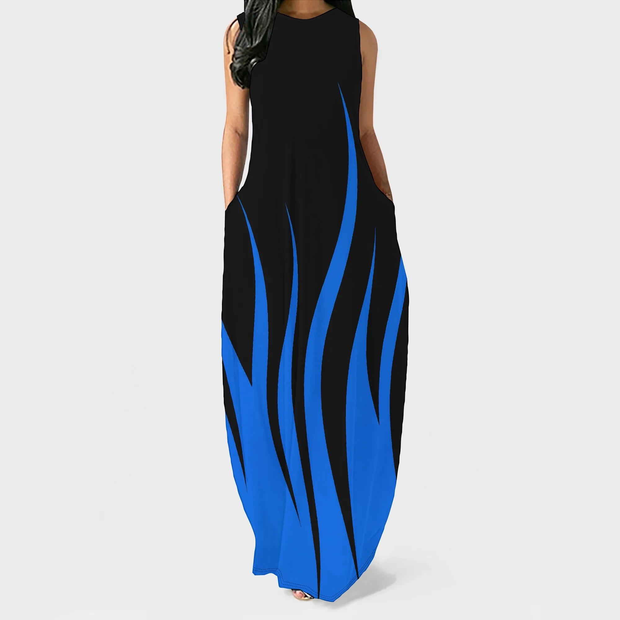 

Floral Print Maxi Dress S-3XL V-Neck Wrap Style with 3/4 Sleeve, Casual Chic for Beach Party, Vacation, or Day Out 2025