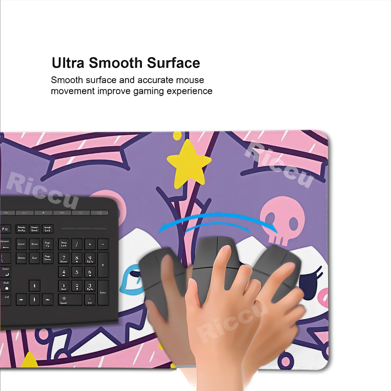HD 40x90 cm Sanrio Mouse Pad Kawaii Anime Accessori tastiera Tappetino da scrivania XXL Carino Kuromi Mousepad Gamer Computer Tappetini da scrivania in gomma
