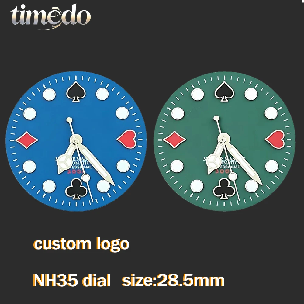 

NH35 dial design customization LOGO 28.5mm men's watch modification accessories suitable for NH35 movement