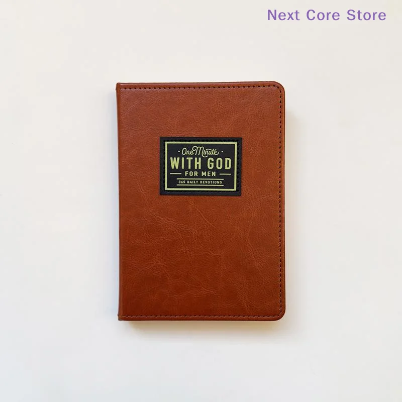 One Minute WITH GOD For Men, 365 Days Of Daily Prayer Brown Book, Bible Prayer Tracking Diary