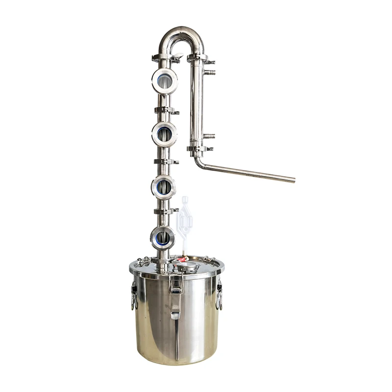 6L12L20L33L50L70L98L 304 stainless steel Household Alcohol distiller Distiller 4-layer copper core reflux column