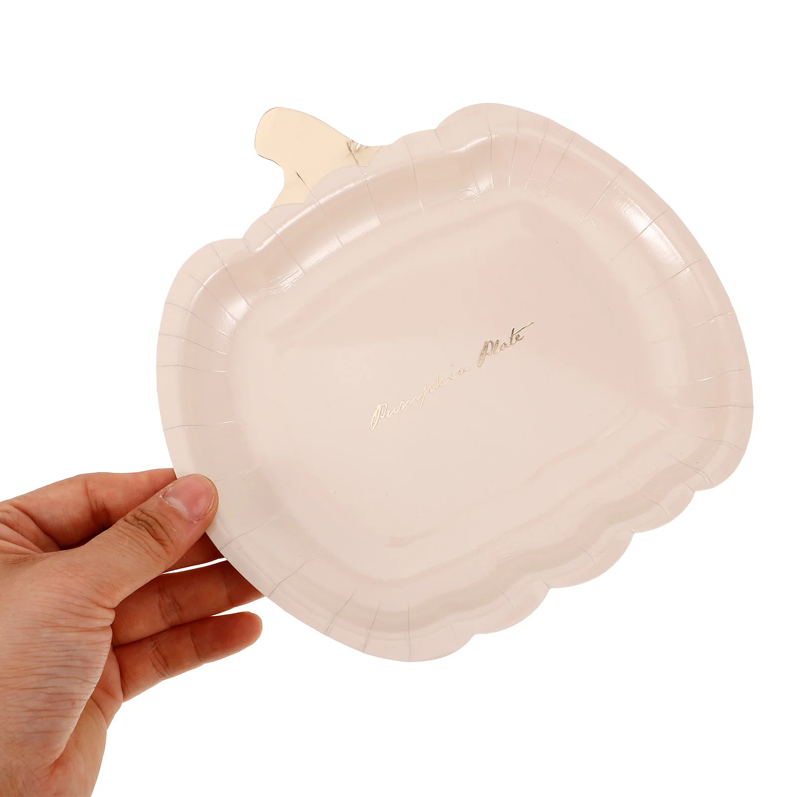 

10 Pcs Pumpkin Dinner Plate Halloween Pumpkins Paper Plates Fall Small Household