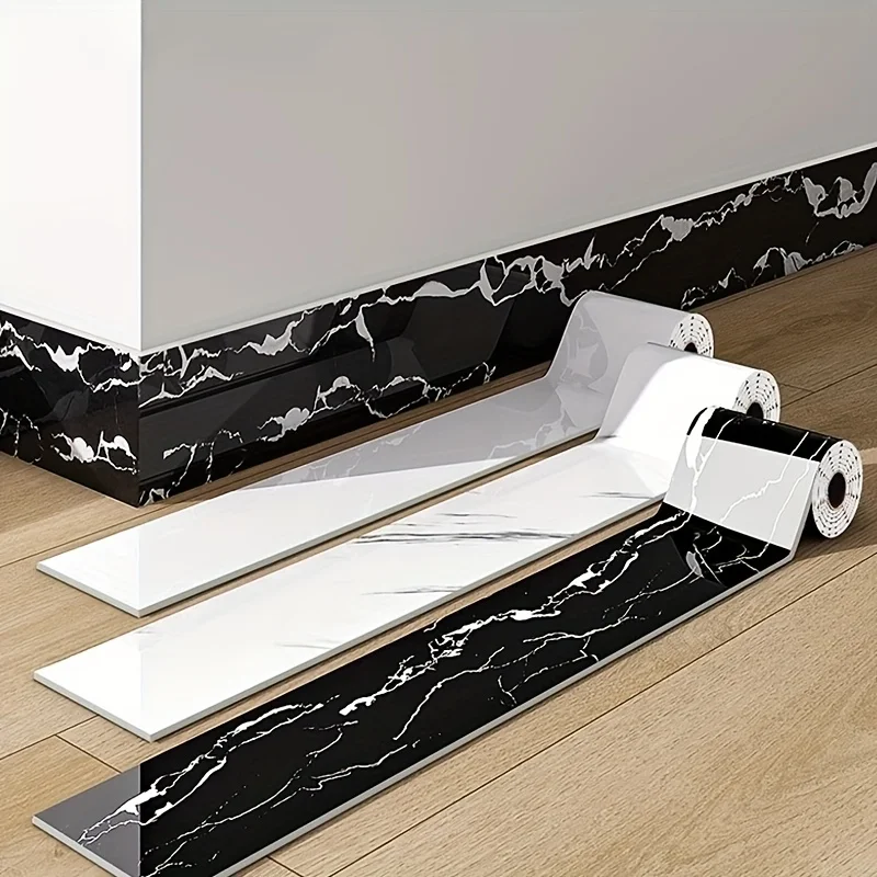 Edge Strips Foot Lines Wall Stickers Self Adhesive Skirting Board Waistline Window Sills Door Frames Border Wrapping Decorative