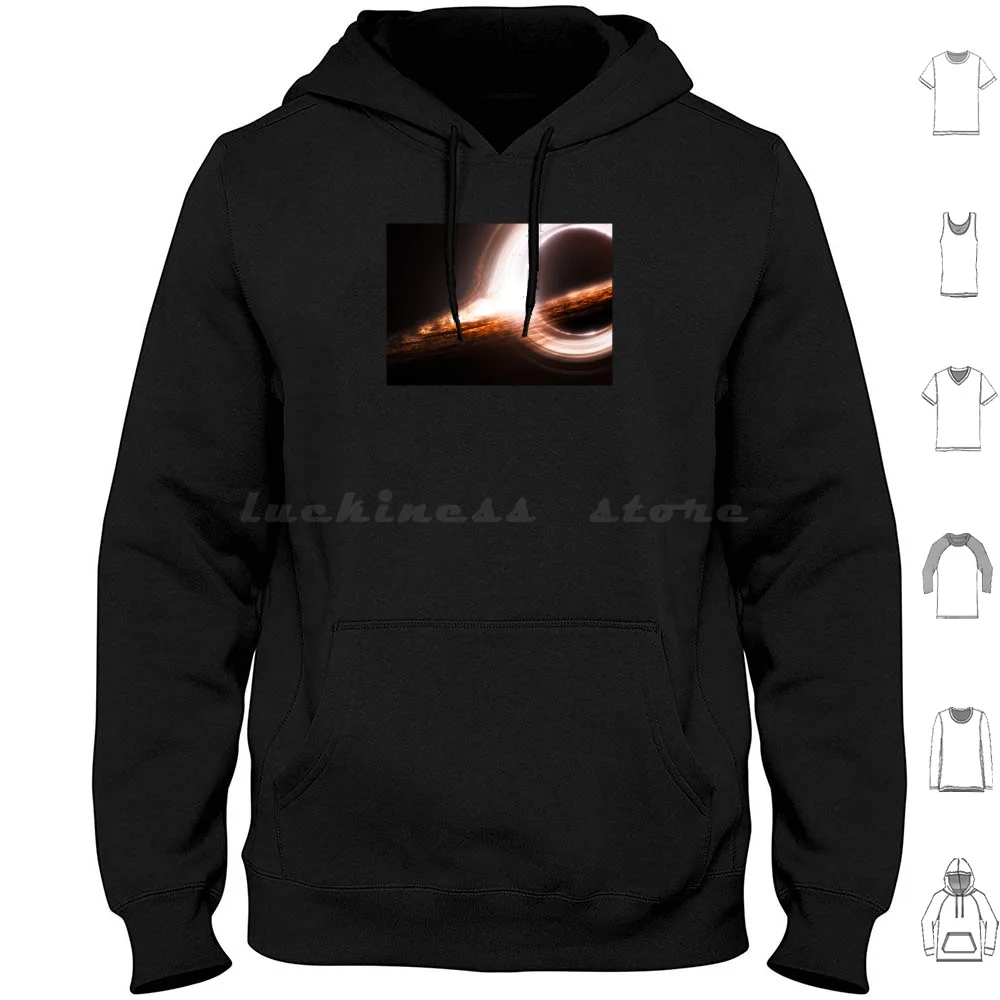 Black Hole Hoodie Cotton Long Sleeve Space Wallpaper Star Galaxy Astronaut Views Moon Earth Awesome Fantasy Iss Black