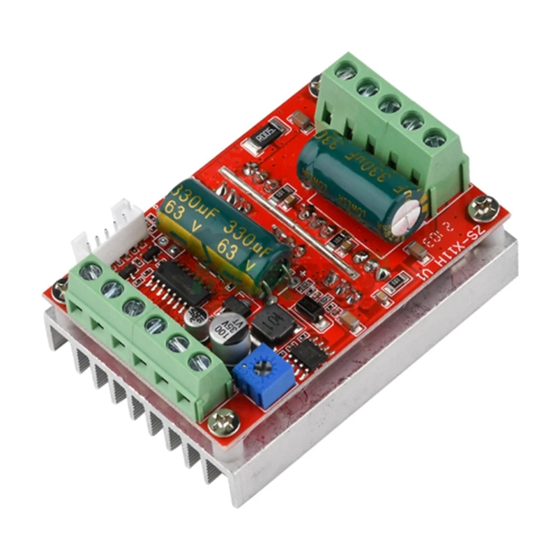 2X DC 6-60V 400W BLDC Three Phase DC Brushless Motor Controller PWM Hall Motor Control Driver Board 12V 48V