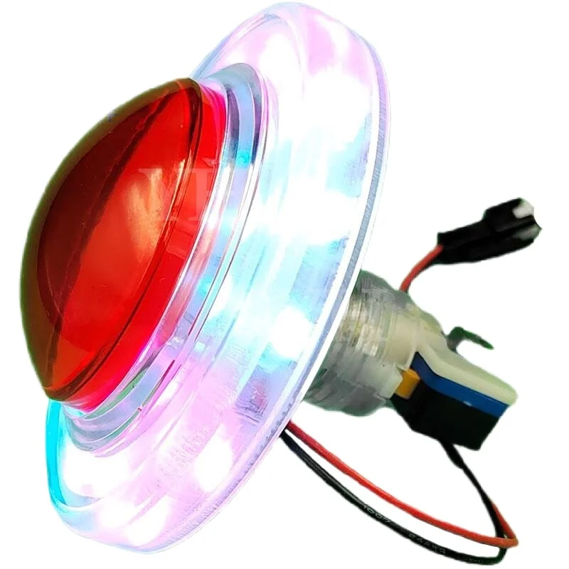 85MM Arcade Game Button Self Reset Acrylic LED Light Key for Coin Operated Machine Accessories