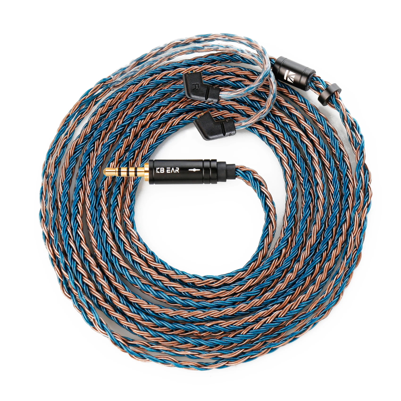 KBEAR ST16 Plus 5N OCC Silver-Plated Wire 2m IEM Cable QDC