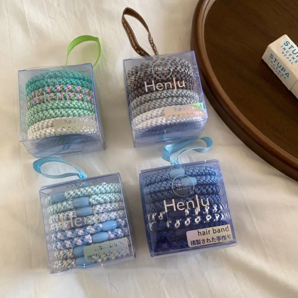 High Elasticity Basic Hair Rope Set Hair Ring Ponytail Holder Weave Rubber Band Hair Tie Hair Accessories