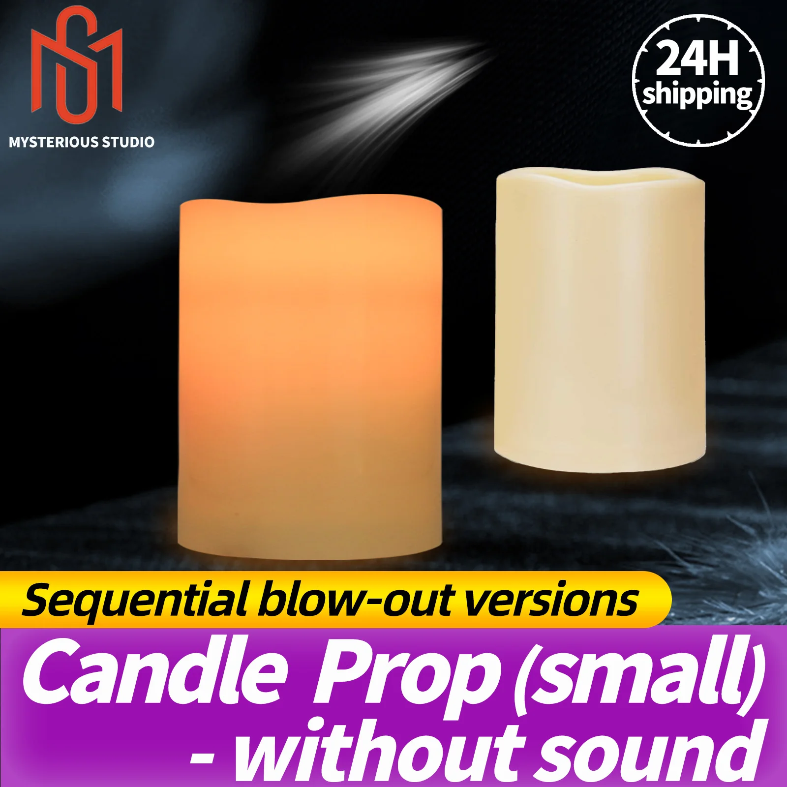 

Mystery Studio Small Candles Blow Out the Version in Order, Blow Out in Order to Open the Magnetic Lock 1987