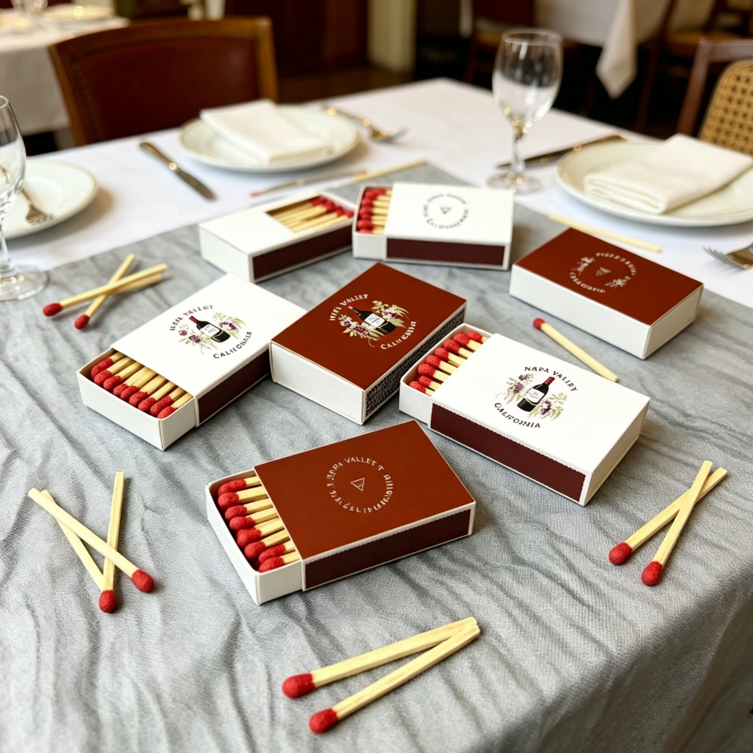 

Custom Wedding Keepsake Matchboxes, Personalized Souvenir Match Boxes, Memorable Favours for Guests