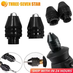 4 Sizes Universal Multi Drill Chuck Keyless 0.3-3.2mm Mini Drill Bit Chucks Adapter For Dremel Rotary Tools Engraver Accessories