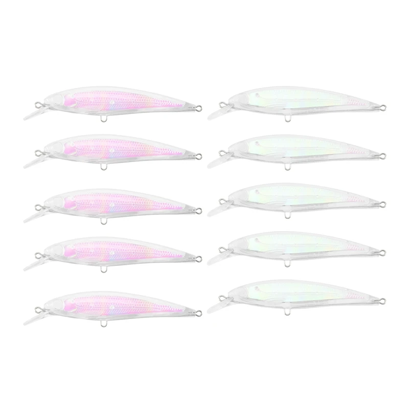 

Прозрачные заготовки для воблеров-минноу, 3D, неокрашенные, для рыбалки