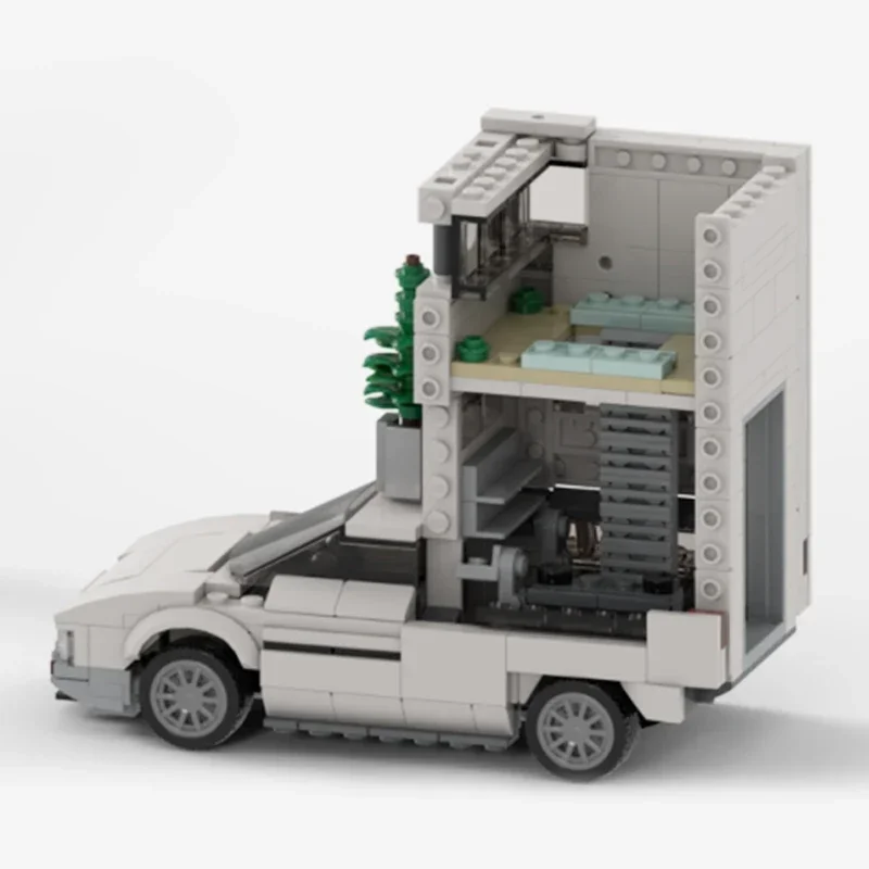 Stadsautomodel Moc Bouwstenen Top Camper Challenge Autotechnologie Modulaire Blokken Geschenken Kerstspeelgoed Diy Sets Assemblage